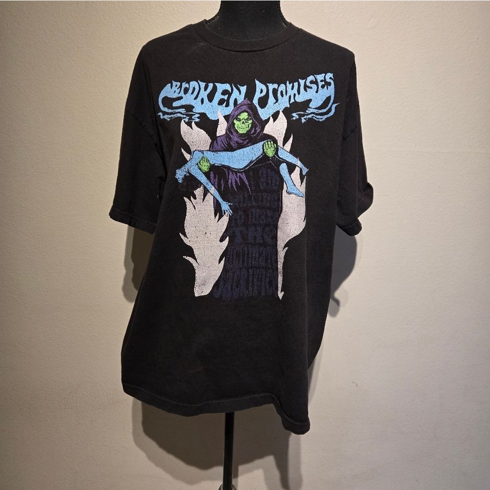 BROKEN PROMISES T SHIRT GREAT GRAPHICS SIZE XL b27